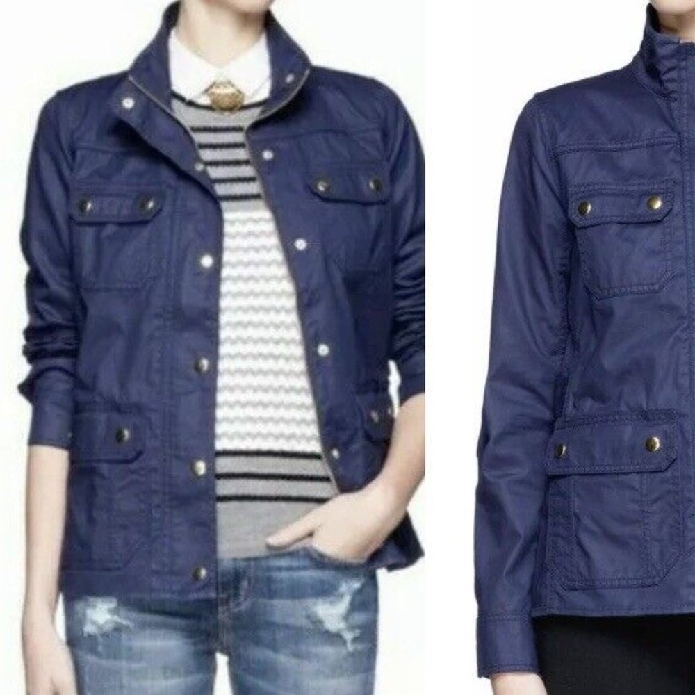 J Crew Downtown Field Jacket Navy
